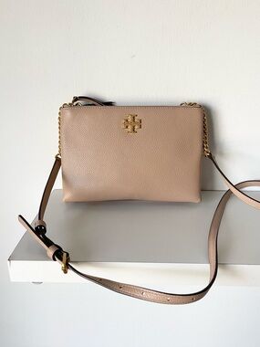 Tory Burch Devon Sand Crossbody Bag